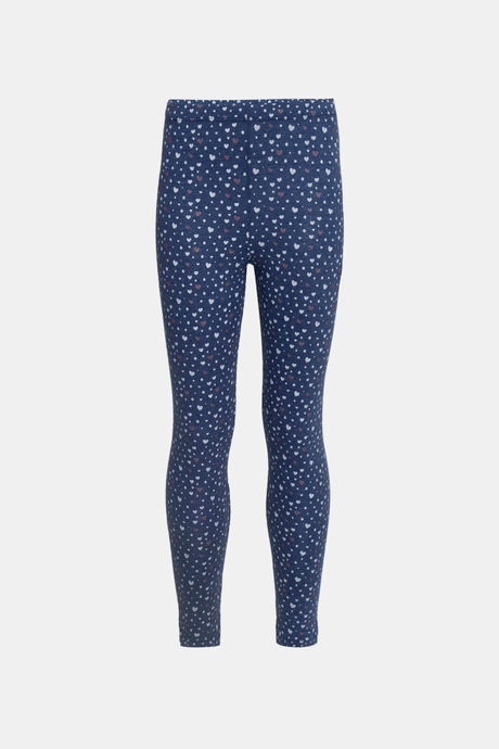 Jockey Girls Easy Movement Leggings Denim Melange Printed